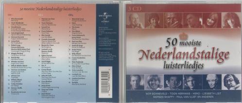 CD Verzamel: 50 Mooiste Nederlandstalige Luisterliedjes, Cd's en Dvd's, Cd's | Nederlandstalig, Zo goed als nieuw, Overige genres
