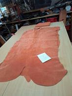 Pigsuede, 1 euro per voet, AA kwaliteit, Diverse kleuren op, Leer of Kunstleer, Nieuw, Oranje, Ophalen of Verzenden