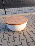 Salontafel 70x35cm apart tafeltje, Grenenhout, Gebruikt, 50 tot 100 cm, Rond