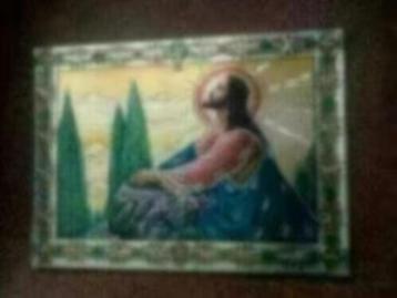 Schilderijtje met afbeelding van Jezus beschikbaar voor biedingen