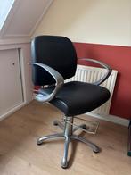 Kappersstoel, Ophalen, Gebruikt, Zwart, Eén
