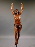 Antiek houtsnijwerk buxus / palmhouten corpus Christi, Verzenden