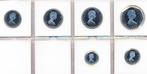 Platina Isle of man serie munten 1979 – 6 stuks, Ophalen of Verzenden, Platina