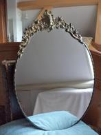 Ovale spiegel in art-decostijl, Antiek en Kunst, Ophalen of Verzenden, Ovaal, Minder dan 50 cm, Minder dan 100 cm