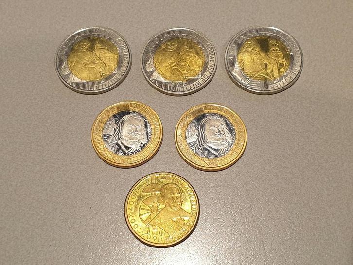 6x de Ruyter munten (K6), Postzegels en Munten, Penningen en Medailles, Overige materialen, Ophalen of Verzenden