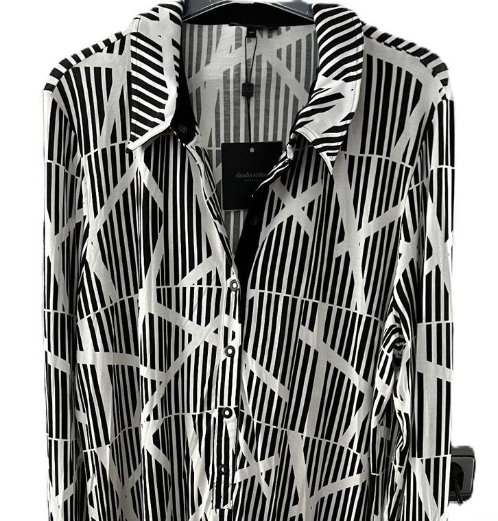 Nieuw Claudia Strater jurk zwart wit 44, Kleding | Dames, Jurken, Nieuw, Maat 42/44 (L), Zwart, Onder de knie, Verzenden