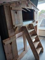 Steigerhouten stapelbed van Zomerzoen te koop, Ophalen, 90 cm, Bruin, Tweepersoons