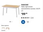 Ikea Pinntorp Tafel - Mooie Eettafel, Huis en Inrichting, Tafels | Eettafels, Ophalen, 100 tot 150 cm, 50 tot 100 cm, Zo goed als nieuw