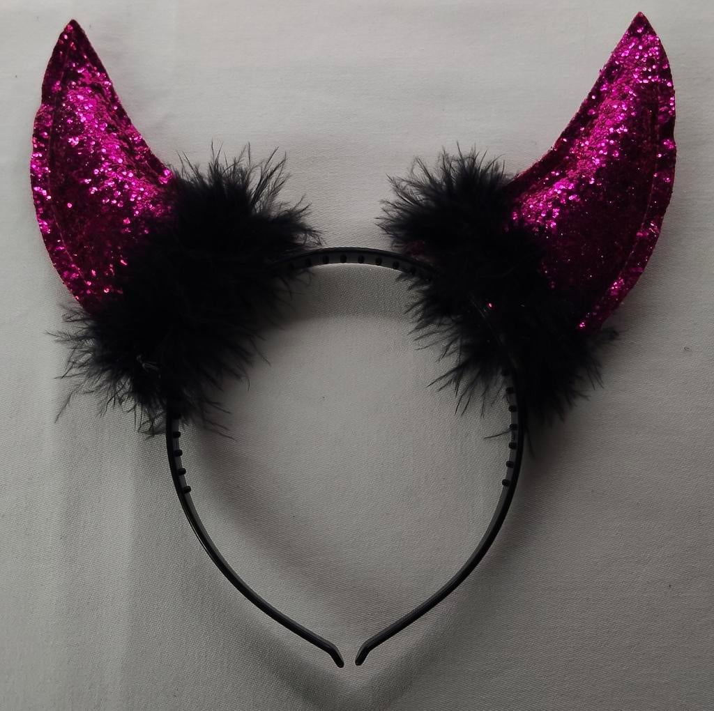 Haarband met duivel oren, Ophalen of Verzenden, Nieuw, Halloween, Accessoires
