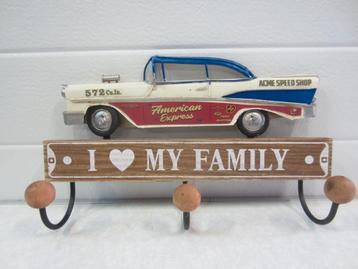 Kapstok met Amerikaanse auto  beschikbaar voor biedingen