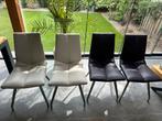 4 x Eetkamer stoelen, Huis en Inrichting, Overige kleuren, Leer, Ophalen of Verzenden, Zo goed als nieuw