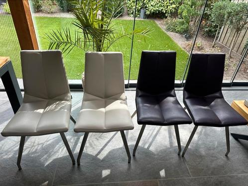 4 x Eetkamer stoelen, Huis en Inrichting, Stoelen, Zo goed als nieuw, Vier, Leer, Overige kleuren, Ophalen of Verzenden