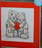 Me to You Teddybeer met hartje borduurpatroon, Hobby en Vrije tijd, Borduren en Borduurmachines, Ophalen, Nieuw, Handborduren