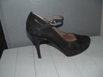 Tamaris suede zwarte hakken, plateau pumps maat 39, Tamaris, Pumps, Zwart, Ophalen of Verzenden