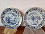 2 Delfts Boch bordjes, Antiek en Kunst, Antiek | Wandborden en Tegels, Ophalen