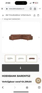 ZGAN Troubadour Barentsz Hoekbank - Cognac - 335 x 269, Huis en Inrichting, Ophalen, -, -, Hoekbank