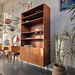 Vintage teak Scandinavisch design Kast Boekenkast 6 lades