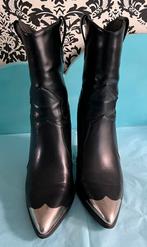 Zwarte korte cowboylaarzen maat 40, Verzenden, Zwart, Lage of Enkellaarzen, Zo goed als nieuw