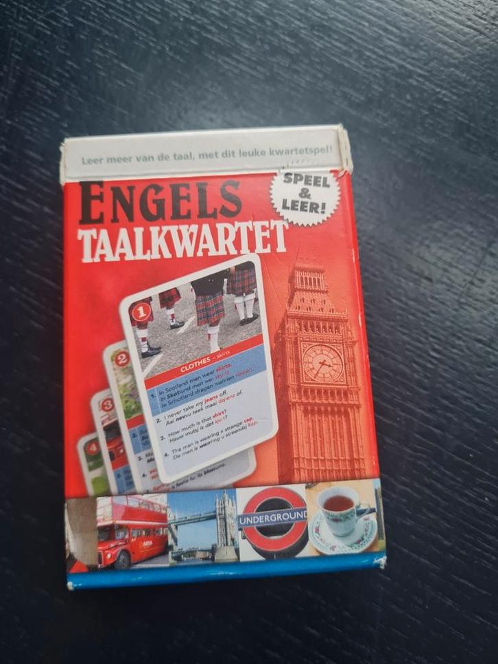 Engels Taalkwartet - Leerzaam en leuk!, Hobby en Vrije tijd, Gezelschapsspellen | Bordspellen, Ophalen of Verzenden