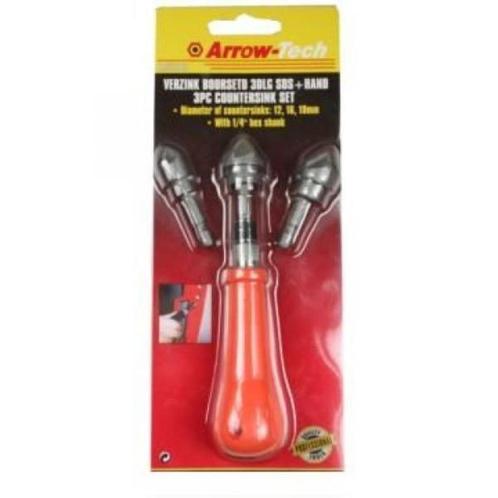 VERZINKBOORSET 3 DLG HAND + BOOR, Auto diversen, Autogereedschap, Nieuw, Ophalen of Verzenden