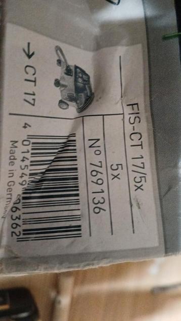 Festool 769136 FIS-CT 17/5x Filterzak veiligheid voor CT 17  beschikbaar voor biedingen