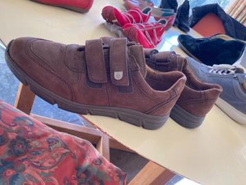 Nieuwe Waldläufer bruin leren herenschoenen, maat 7,5 beschikbaar voor biedingen