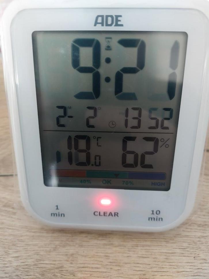 Douche timer/klok ADE CK2304 wit, Witgoed en Apparatuur, Wekkers, Zo goed als nieuw, Ophalen of Verzenden