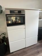 Keukenblok met Combi-oven & Koelkast, Ophalen, Gebruikt, 100 tot 150 cm, 50 tot 75 cm