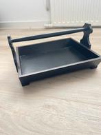 Decoratieve houten bak met hengsel - postvak, Ophalen of Verzenden, Gebruikt, Rechthoekig, Hout