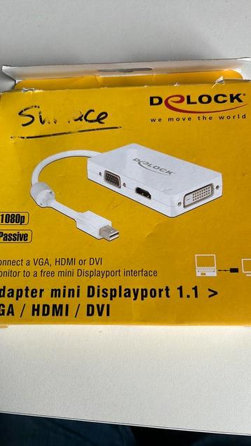 Adapter mini Displayport 1.1 > VGA/HDMI/DVI beschikbaar voor biedingen
