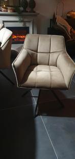 Te koop 8 stuks draaibare eetkamerstoelen velvet kleur champ, Ophalen, Nieuw, Stof, Modern