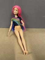 barbie pop met roze haar h14hf fhx00, Barbie, Ophalen of Verzenden, Zo goed als nieuw, Nvt