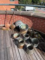 Koperen potten, weegschaal , beddenpan etc, Antiek en Kunst, Antiek | Koper en Brons, Ophalen