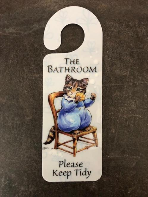 Beatrix Potter Deur Hanger Peter Rabbit Tom Kitten Nieuw, Verzamelen, Beelden en Beeldjes, Nieuw, Dier, Ophalen of Verzenden