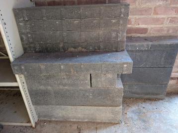 Betonbanden / Betonblokken Antraciet 65x35 beschikbaar voor biedingen
