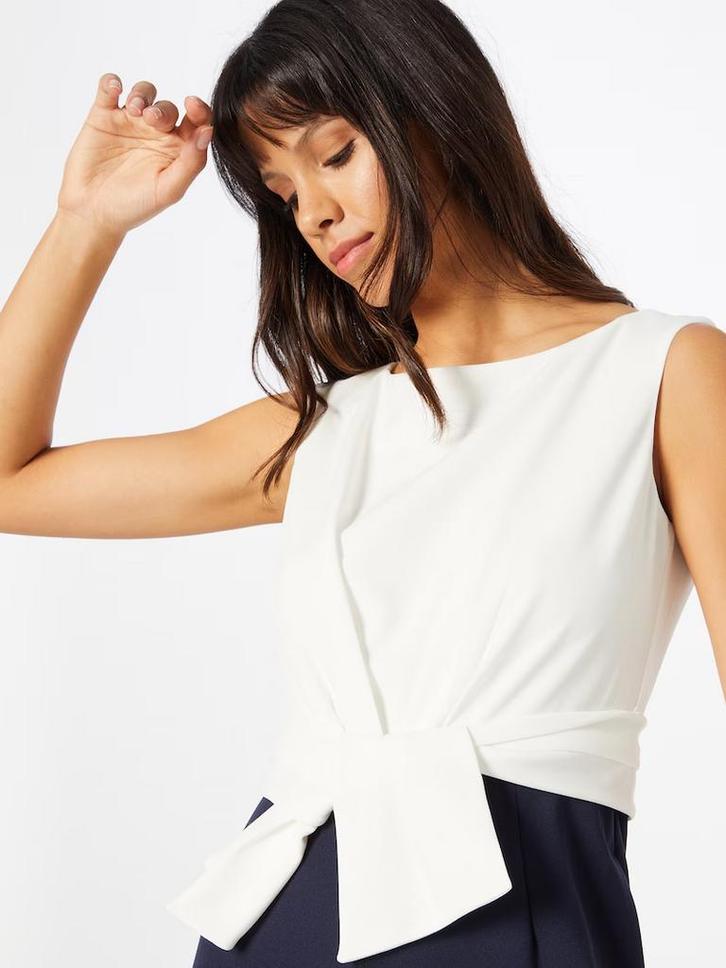 Phase Eight luxe vrouwelijke jumpsuit donkerblauw/wit 36, Kleding | Dames, Jumpsuits, Nieuw, Maat 36 (S), Blauw, Verzenden