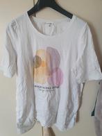 Wit 't-shirt Zhenzi mt L met opdruk, tekst en strassteentjes, Zhenzi, Wit, Zo goed als nieuw, Shirt of Top