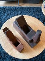 Oude Blokschaven - Set van 2, Antiek en Kunst, Ophalen of Verzenden