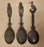 3 Antieke tinnen lepels, Antiek en Kunst, Antiek | Tin, Ophalen of Verzenden