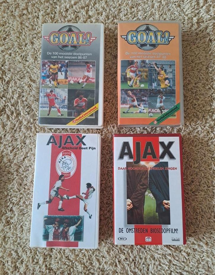 AJAX & Eredivisie videobanden 86-87, 87-88, 2000 & 2001, Verzamelen, Sportartikelen en Voetbal, Zo goed als nieuw, Ajax, Ophalen of Verzenden
