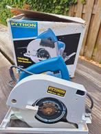 Python cirkelzaag 800 watt met zaag., Gebruikt, Cirkelzaag, Ophalen of Verzenden, 30 tot 70 mm