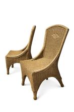 4 rieten stoelen, Tuin en Terras, Tuinstoelen, Ophalen, Gebruikt, Rotan