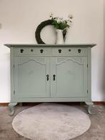 Vintage dressoir eiken kastje art deco art nouveau, Huis en Inrichting, Kasten | Dressoirs, Ophalen, 100 tot 150 cm, Eikenhout