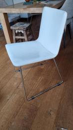 Set 4 Fasem Italiaanse design eetkamerstoelen, Huis en Inrichting, Stoelen, Gebruikt, Leer, Wit, Ophalen