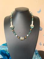Fluoriet jaspis koraal beschermt geluk healing magie SALE, Sieraden, Tassen en Uiterlijk, Kettingen, Blauw, Nieuw, Ophalen of Verzenden