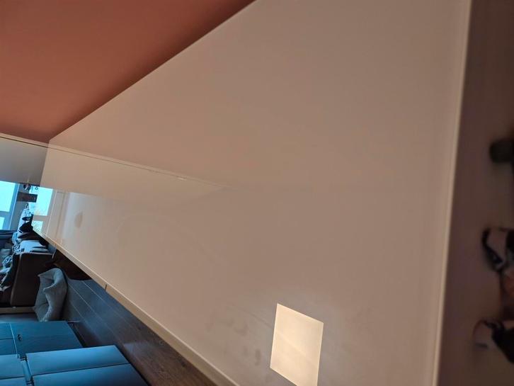 Bovenblad besta meubel ikea melkwit glasplaat, Doe-het-zelf en Verbouw, Platen en Panelen, Zo goed als nieuw, Ophalen
