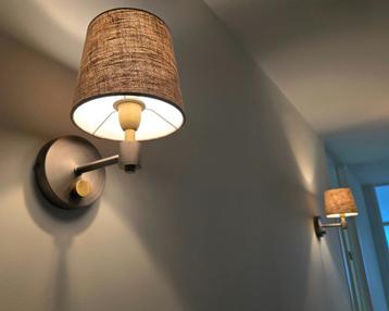 2x Scandinavische wandlampen, dimbaar met schakelaar (zgan) beschikbaar voor biedingen