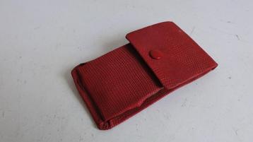 Manicureset antiek in mooi antiek rood mapje beschikbaar voor biedingen