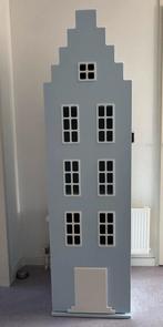 Lichtblauwe kinderkast - Trapgevel, Ophalen, Gebruikt, 50 tot 100 cm, 150 tot 200 cm