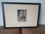 Gravure Joost van den Vondel door Cornelis de Visscher 1657, Antiek en Kunst, Ophalen